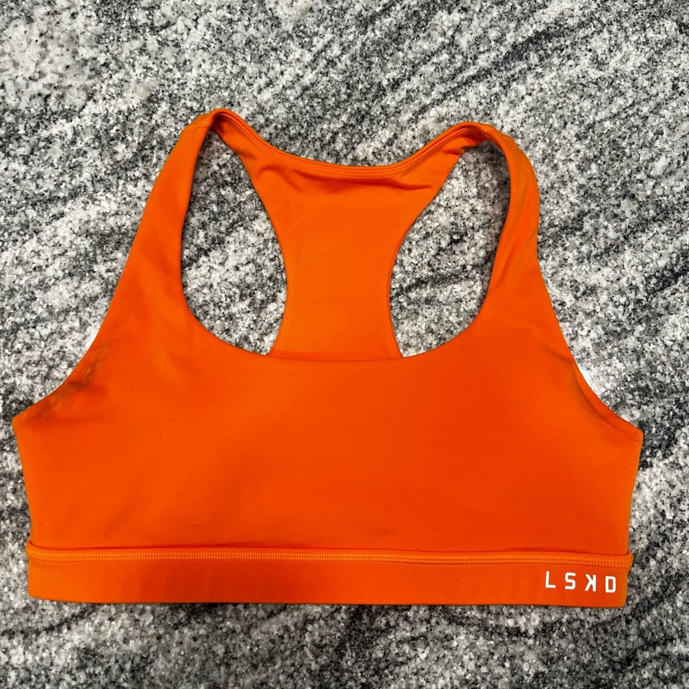 M - LSKD Orange Sports Bra